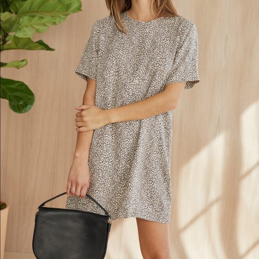 COPY - Jenni Kayne Cheetah Print Tshirt Dress